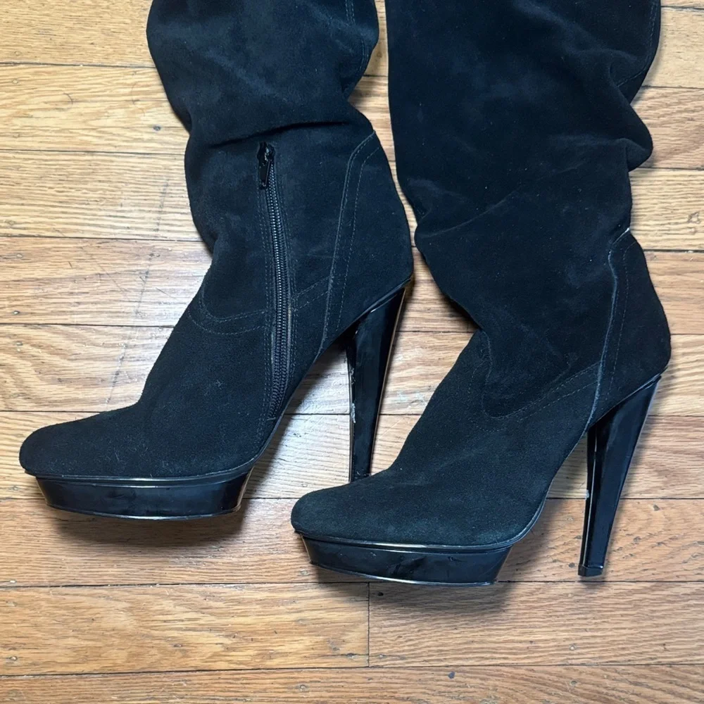 Steve Madden Women’s Black Over-the-Knee Boots Size 8